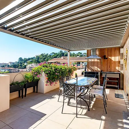 L'elysium - Exceptional 220 Sqm Penthouse - Private Terrace & Jacuzzi - Ac - 3 Parking Spaces Menton