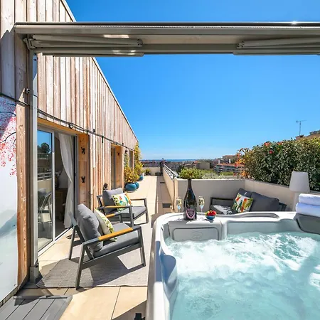 Le Coq Elysium - Exceptional 220 Sqm Penthouse - Private Terrace & Jacuzzi - Ac - 3 Parking Spaces