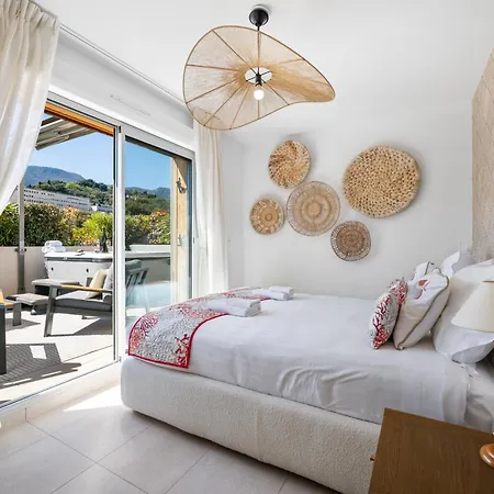 Le Coq Elysium - Exceptional 220 Sqm Penthouse - Private Terrace & Jacuzzi - Ac - 3 Parking Spaces * Mentona