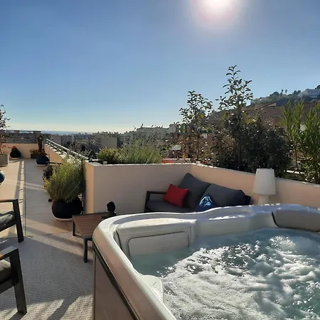 Apartment Le Penthouse De 220m2 - Jacuzzi - 3 Parkings - Climatisation - Terrasse