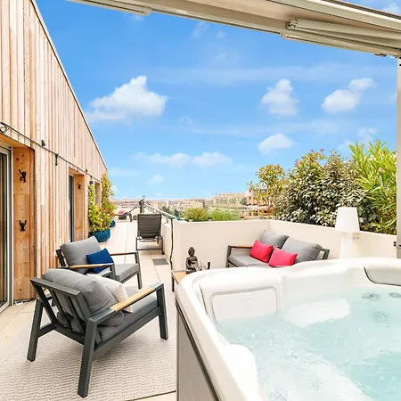 Apartment Le Penthouse De 220m2 - Jacuzzi - 3 Parkings - Climatisation - Terrasse