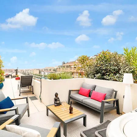 Apartment Le Penthouse De 220m2 - Jacuzzi - 3 Parkings - Climatisation - Terrasse Menton