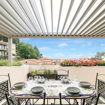 Apartment Le Penthouse De 220m2 - Jacuzzi - 3 Parkings - Climatisation - Terrasse Menton