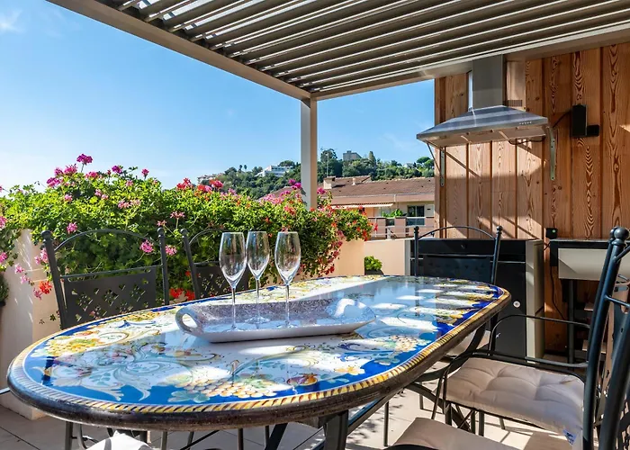 Le Coq Elysium - Exceptional 220 Sqm Penthouse - Private Terrace & Jacuzzi - Ac - 3 Parking Spaces * Menton