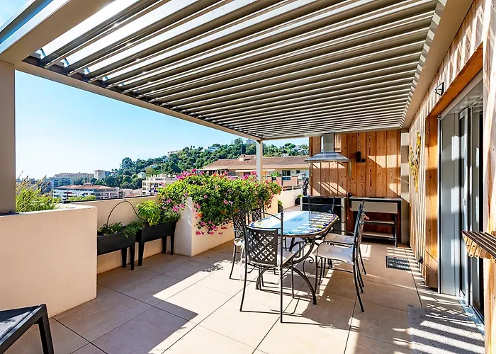 Le Coq Elysium - Exceptional 220 Sqm Penthouse - Private Terrace & Jacuzzi - Ac - 3 Parking Spaces Menton