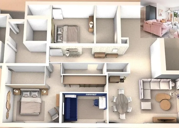Апартаменты Le Coq Elysium - Exceptional 220 Sqm Penthouse - Private Terrace & Jacuzzi - Ac - 3 Parking Spaces *